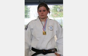 Justine sur le podium