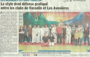 Self défense : échange entre les clubs de Vasselin et des Avenières