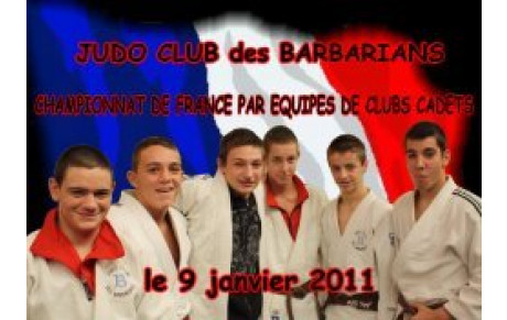 Les Cadet aux chapionnat de fance par équipe