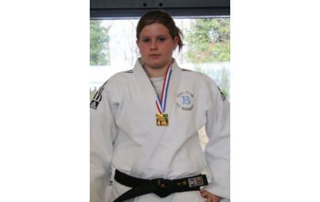 Justine sur le podium