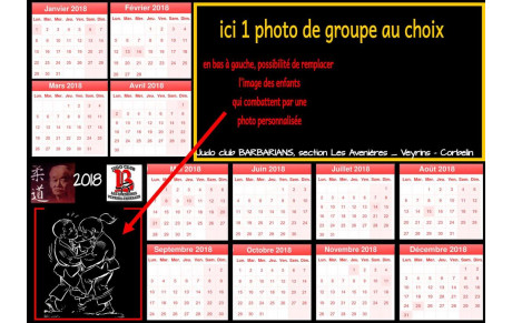 Calendriers 2018